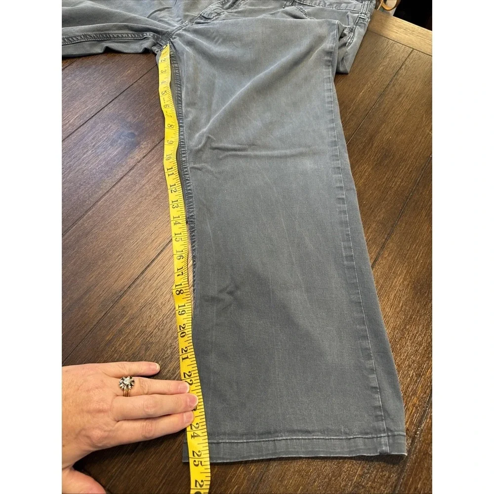 Banana Republic Slim Fit‎ Gray Stretch Cotton Pants Mens 38 Altered Inseam 25